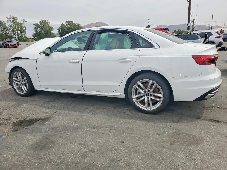 2024 Audi A4 VIN WAUEAAF42RN006754 COPART salvage auction — FRONT END, Tn - Non-Repairable Certificate, sold $3,750 on 2026-07-29 (photo 2)