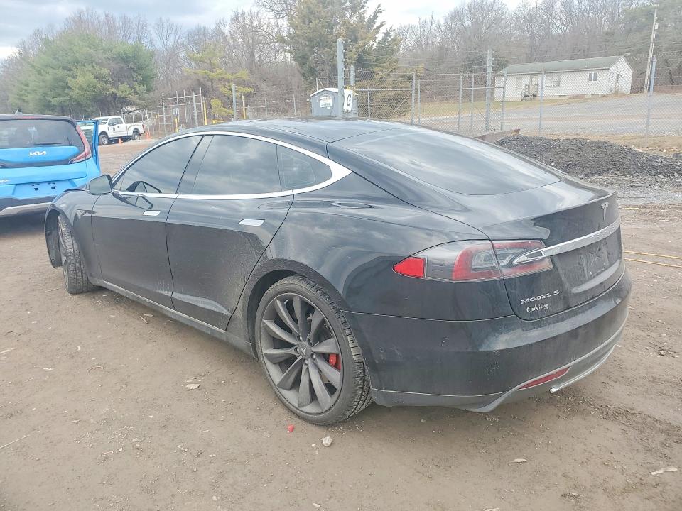 2015 Tesla Model s VIN 5YJSA1E43FF118352 COPART salvage auction — FRONT END, Pa - Certificate Of Salvage, sold $3,450 on 2026-07-09 (photo 2)