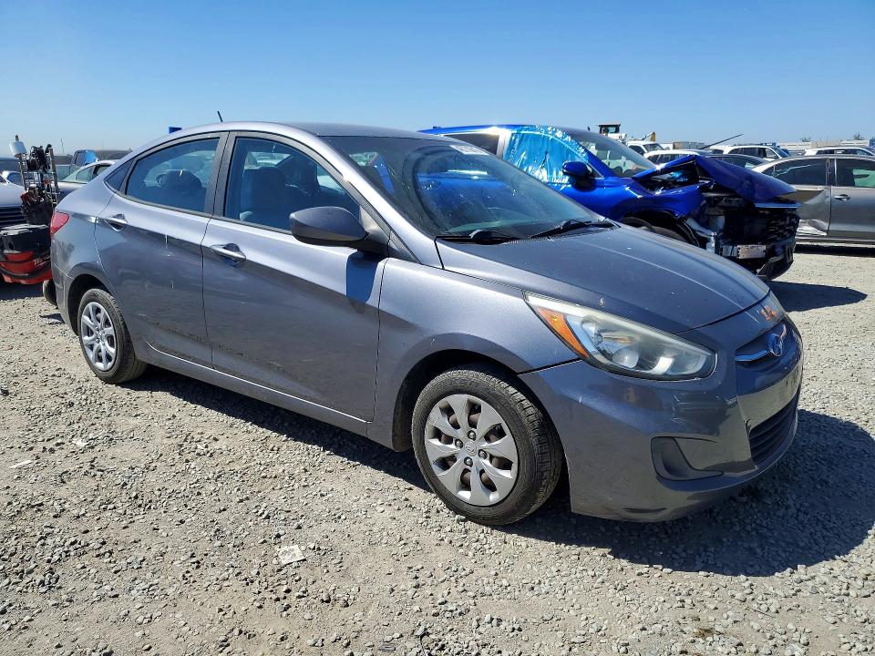 2017 Hyundai Accent VIN KMHCT4AE0HU183292 COPART salvage auction — FRONT END, Ca - Dis/Dlr/Exp Only Clean Title, sold $1,450 on 2026-07-31 (photo 4)