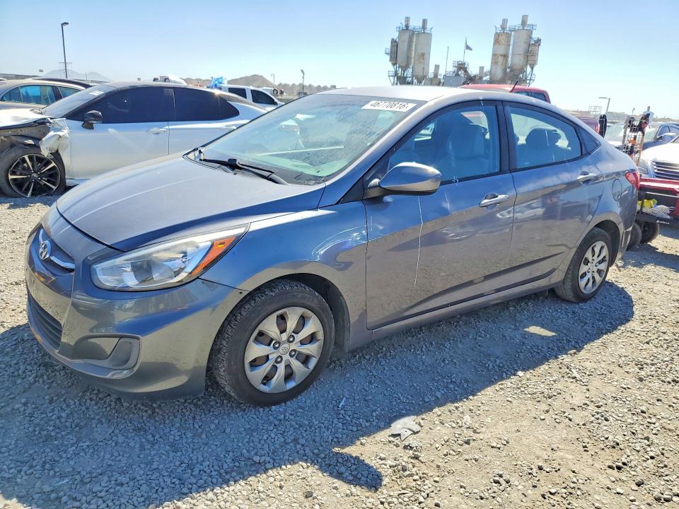 2017 Hyundai Accent VIN KMHCT4AE0HU183292 COPART salvage auction — FRONT END, Ca - Dis/Dlr/Exp Only Clean Title, sold $1,450 on 2026-07-31 (photo 1)