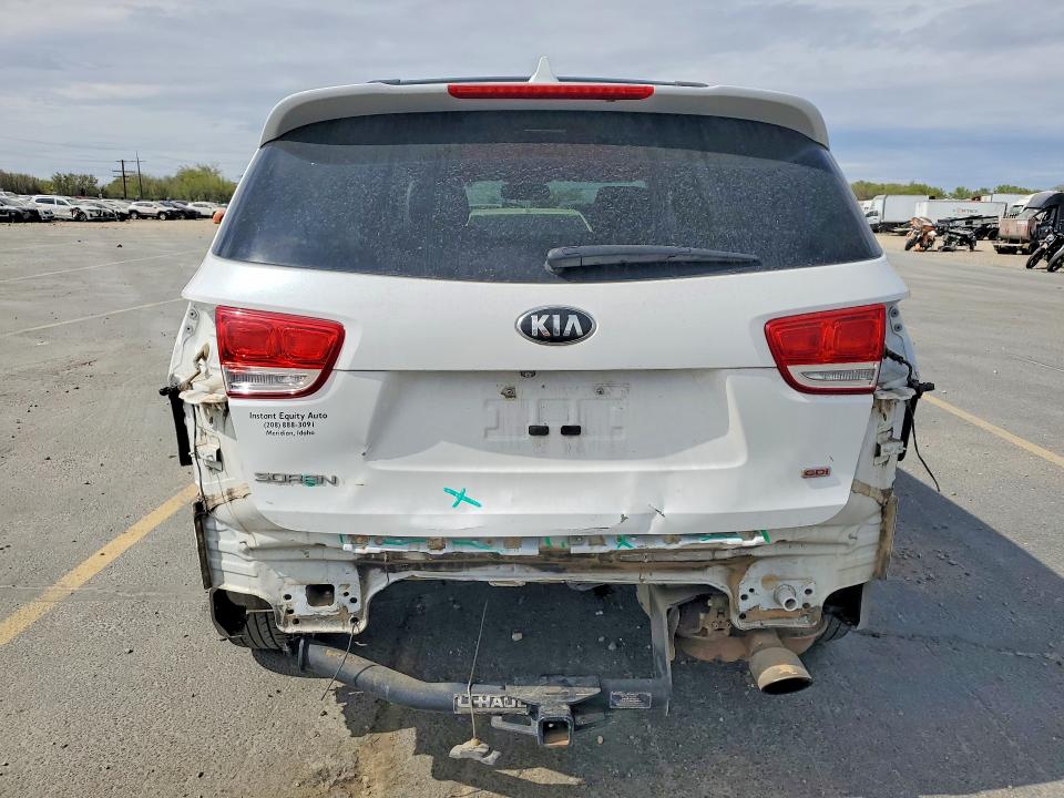 2016 Kia Sorento VIN 5XYPGDA35GG040878 COPART salvage auction — REAR END, ID - SALVAGE CERTIFICATE OF TITLE, sold $2,000 on 2026-07-02 (photo 6)