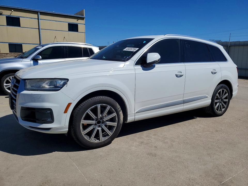2018 Audi Q7 VIN WA1LHAF75JD002749 COPART salvage auction — FRONT END, Tx - Certificate Of Title, sold $5,100 on 2026-07-06 (photo 1)
