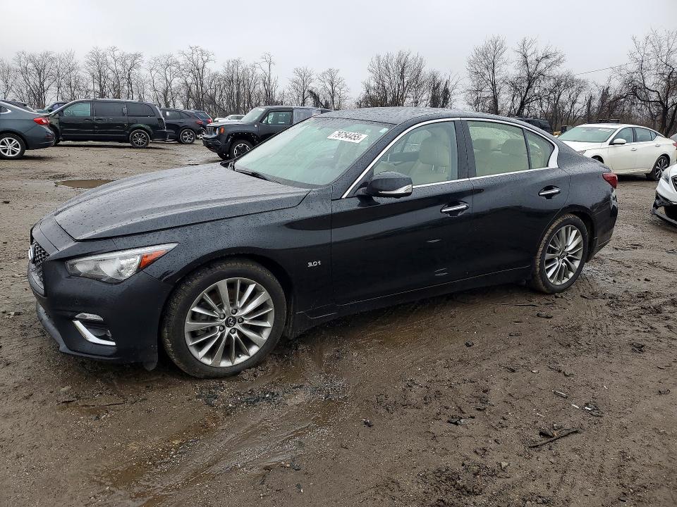 2020 Infiniti Q50 VIN JN1EV7AR3LM250488 COPART salvage auction — MECHANICAL, Md - Certificate Of Title, sold $6,100 on 2026-07-30 (photo 1)