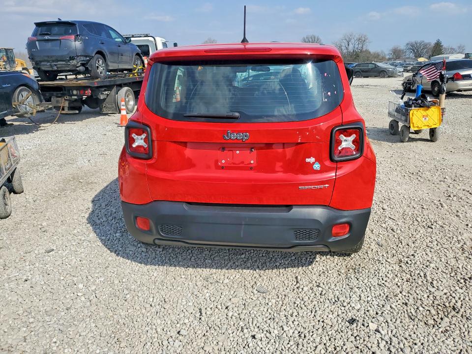 2015 Jeep Renegade VIN ZACCJAAHXFPC08233 COPART salvage auction — MECHANICAL, Oh - Certificate Of Title, sold $1,400 on 2026-07-07 (photo 6)