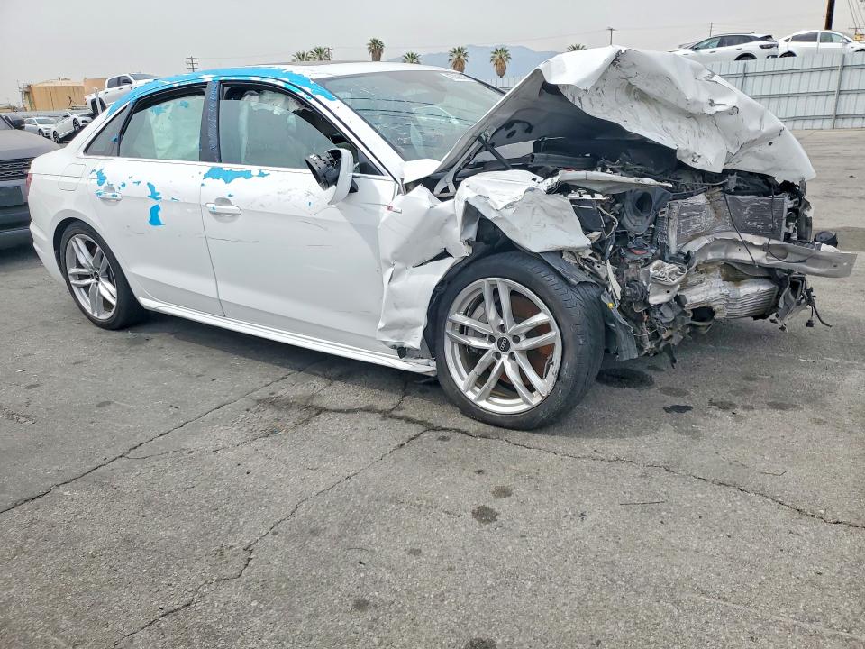 2024 Audi A4 VIN WAUEAAF42RN006754 COPART salvage auction — FRONT END, Tn - Non-Repairable Certificate, sold $3,750 on 2026-07-29 (photo 4)