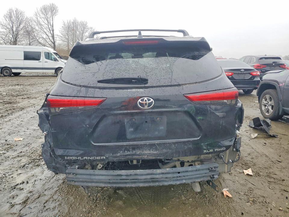 2020 Toyota Highlander VIN 5TDHZRBH8LS503177 COPART salvage auction — REAR END, In - Certificate Of Title, sold $11,900 on 2026-07-20 (photo 6)