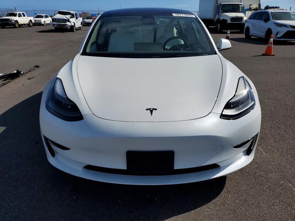2023 Tesla Model 3 VIN 5YJ3E1EA6PF519586 COPART salvage auction — Rear End, HI - CERTIFICATE OF SALVAGE, sold $5,000 on 2026-05-22 (photo 5)