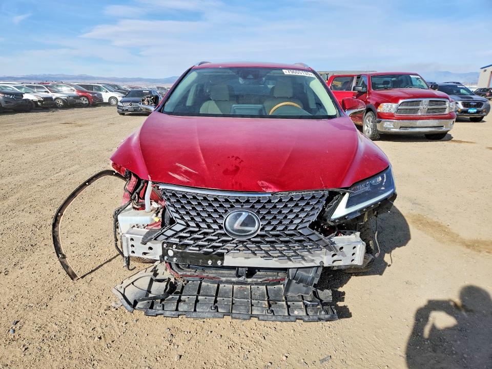 2022 Lexus Rx350 VIN 2T2HZMDA2NC347406 COPART salvage auction — FRONT END, Mt - Salvage Certificate Of A Vehic, sold $15,000 on 2026-07-14 (photo 5)