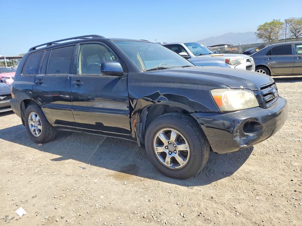 2005 Toyt Highlander VIN JTEDP21A950055064 COPART salvage auction — FRONT END, DQ, sold $575 on 2026-07-31 (photo 4)
