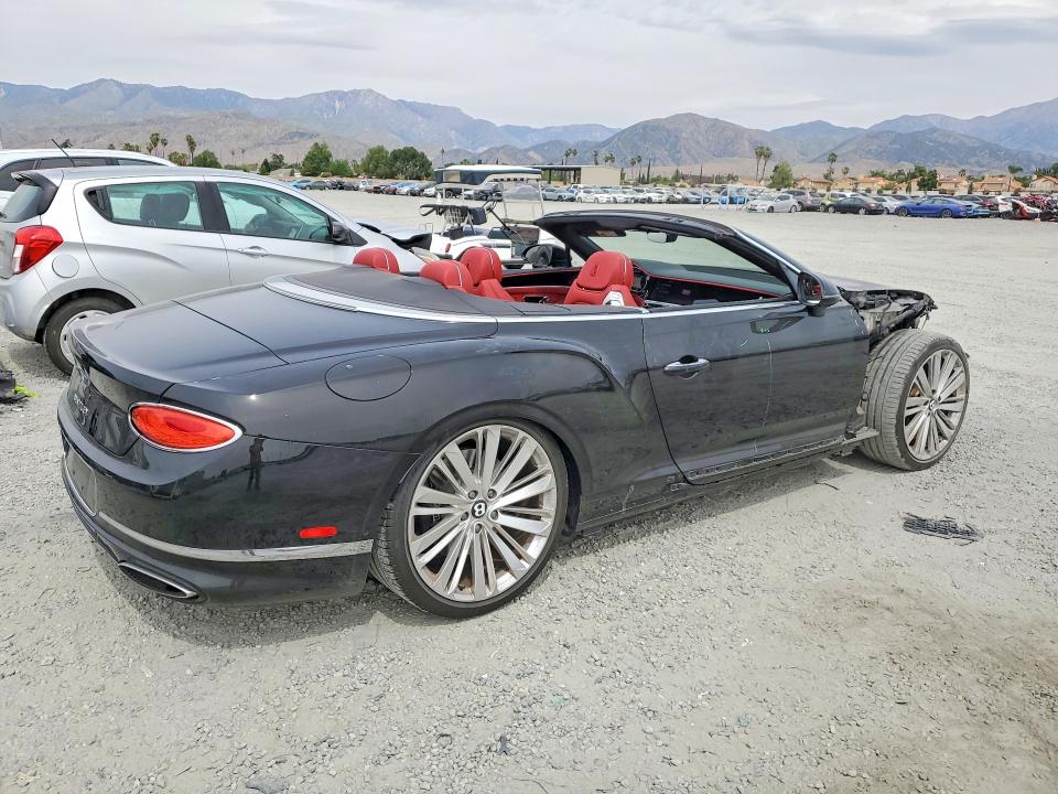 2022 Bentley Continenta VIN SCBDT4ZG0NC096513 COPART salvage auction — FRONT END, Mi - Cert Of Title-Salvage Vehicle, sold $55,500 on 2026-07-22 (photo 3)