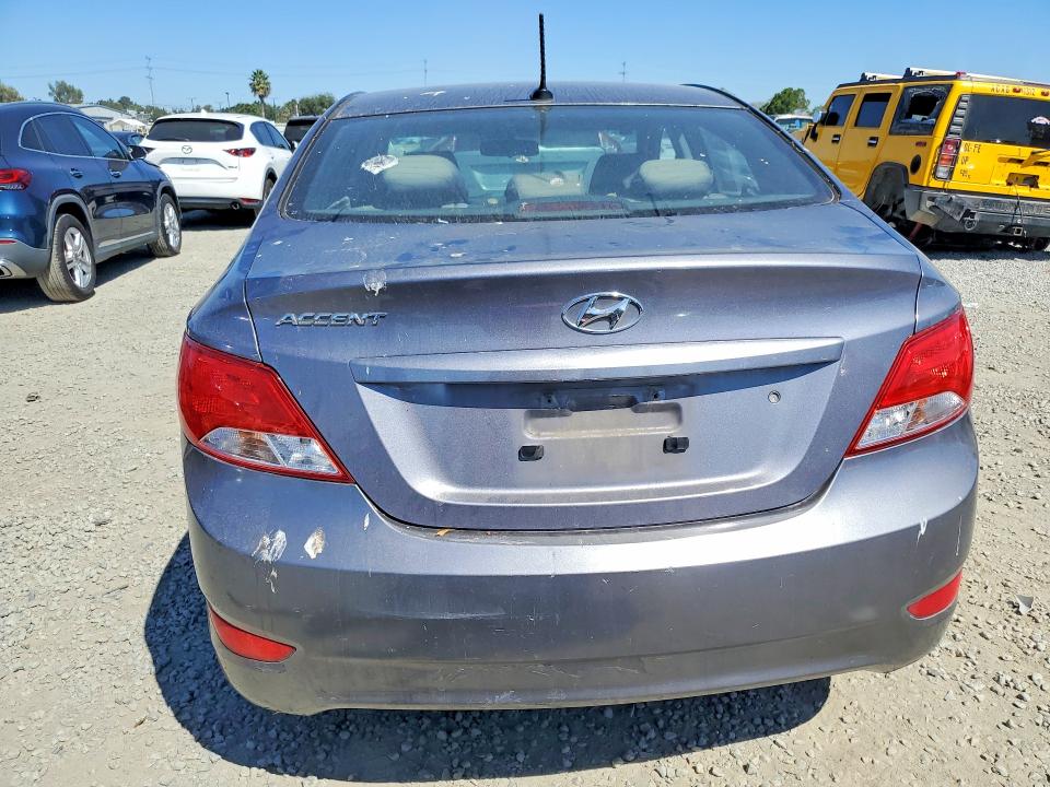 2017 Hyundai Accent VIN KMHCT4AE0HU183292 COPART salvage auction — FRONT END, Ca - Dis/Dlr/Exp Only Clean Title, sold $1,450 on 2026-07-31 (photo 6)