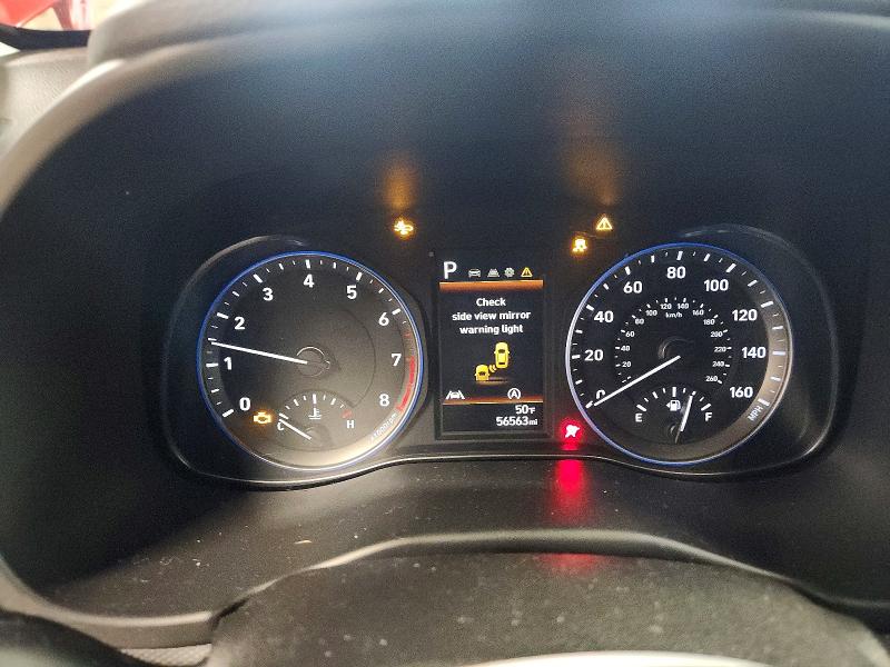 2022 Hyundai Kona VIN KM8K3CAB7NU857560 COPART salvage auction — SIDE, IL - SALVAGE CERTIFICATE, sold $5,200 on 2026-07-06 (photo 9)
