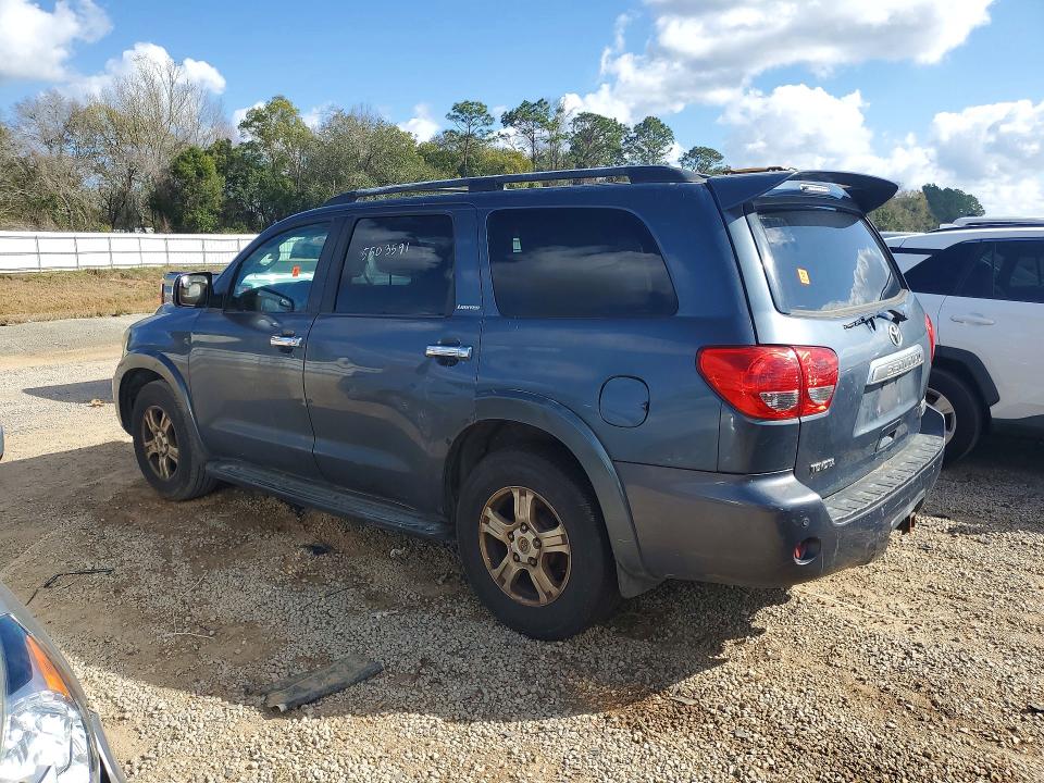2008 Toyota Sequoia VIN 5TDZY68A48S004528 COPART salvage auction — MINOR DENT/SCRATCHES, Al - Certificate Of Title (P), sold $2,750 on 2026-07-07 (photo 2)