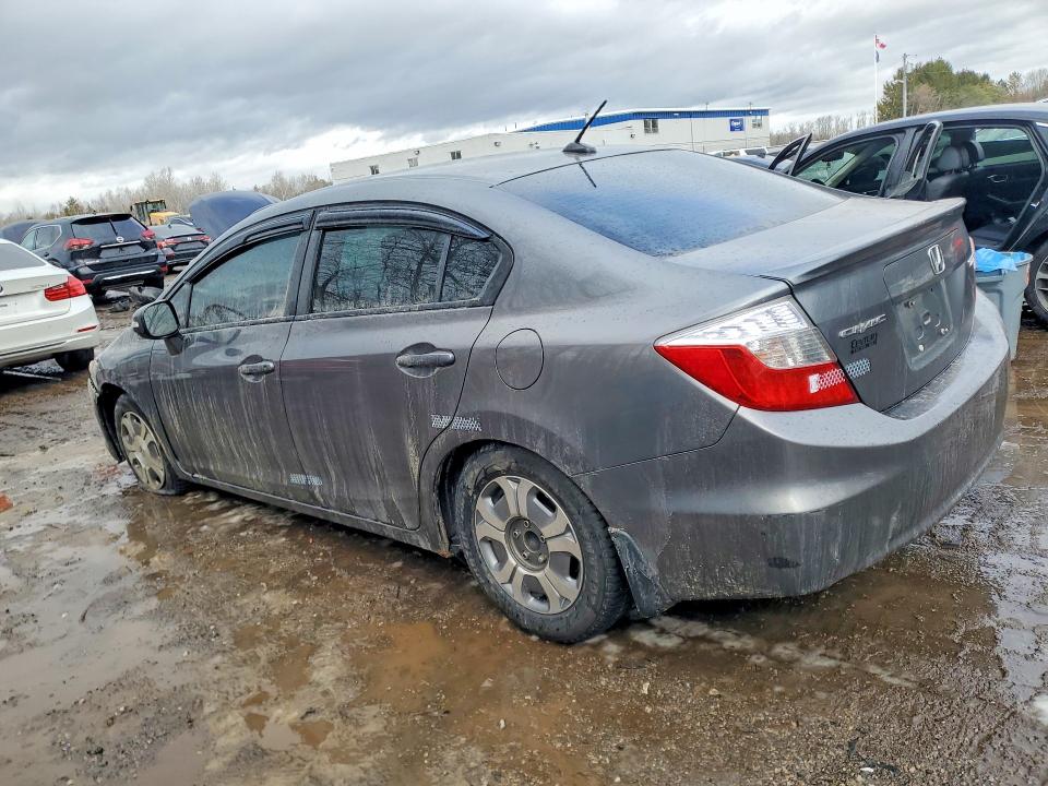 2012 Honda Civic VIN JHMFB4F27CS800256 COPART salvage auction — FRONT END, On - Permit No Brand - Unfit, sold $900 on 2026-07-09 (photo 2)