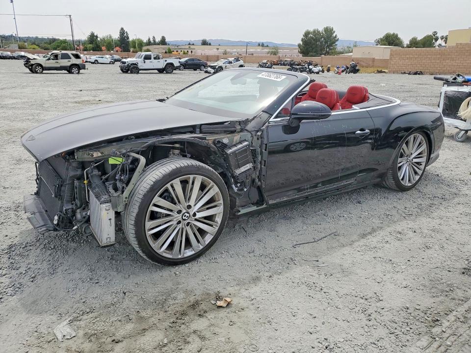 2022 Bentley Continenta VIN SCBDT4ZG0NC096513 COPART salvage auction — FRONT END, Mi - Cert Of Title-Salvage Vehicle, sold $55,500 on 2026-07-22 (photo 1)