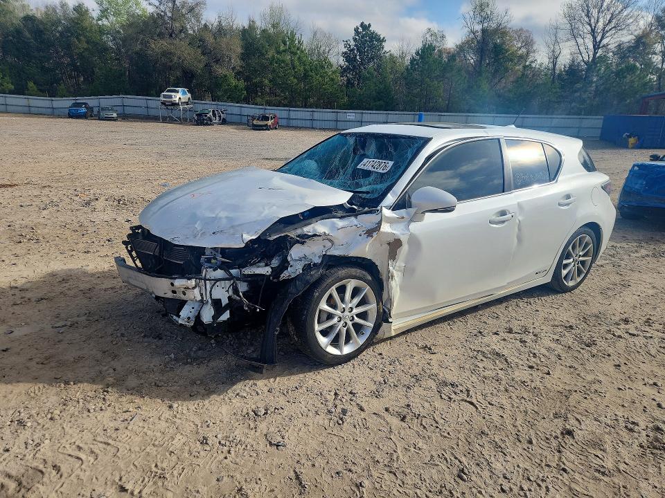 2013 Lexus Ct 200 VIN JTHKD5BH7D2155358 COPART salvage auction — FRONT END, In - Certificate Of Title, sold $1,250 on 2026-07-06 (photo 1)