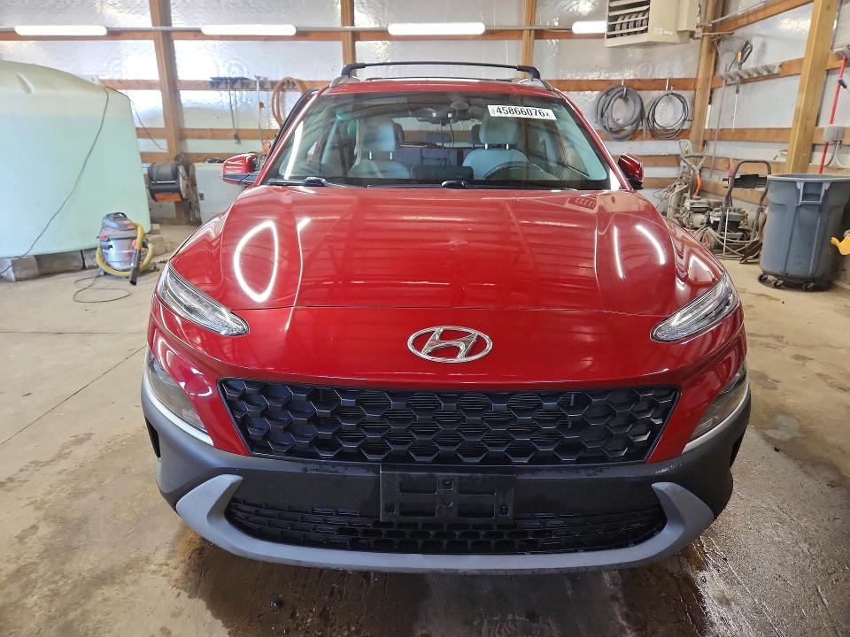 2022 Hyundai Kona VIN KM8K3CAB7NU857560 COPART salvage auction — SIDE, IL - SALVAGE CERTIFICATE, sold $5,200 on 2026-07-06 (photo 5)