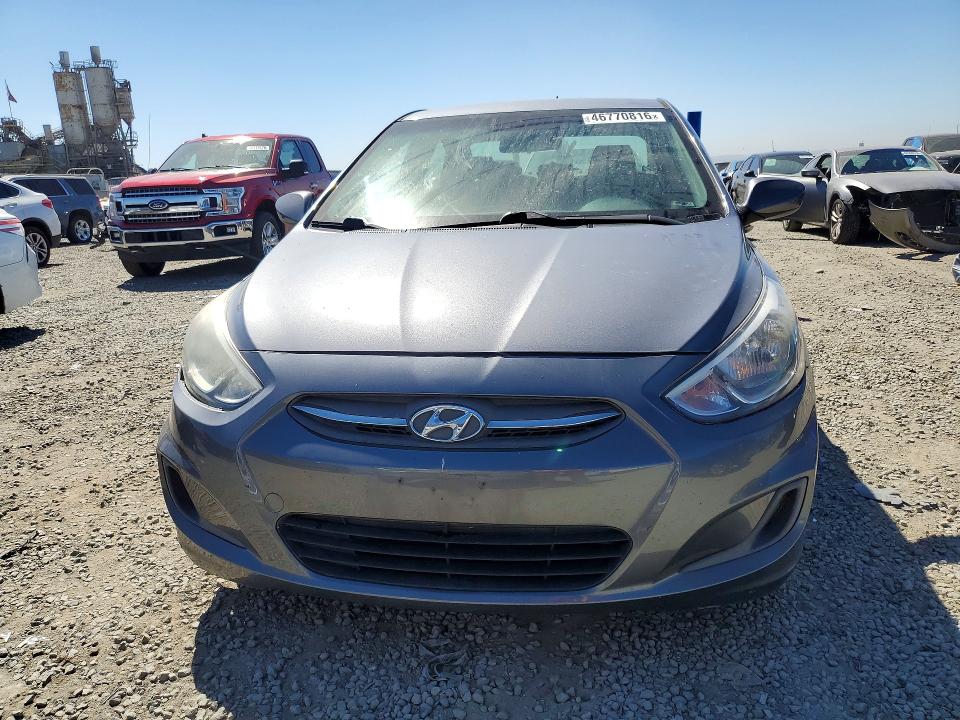 2017 Hyundai Accent VIN KMHCT4AE0HU183292 COPART salvage auction — FRONT END, Ca - Dis/Dlr/Exp Only Clean Title, sold $1,450 on 2026-07-31 (photo 5)