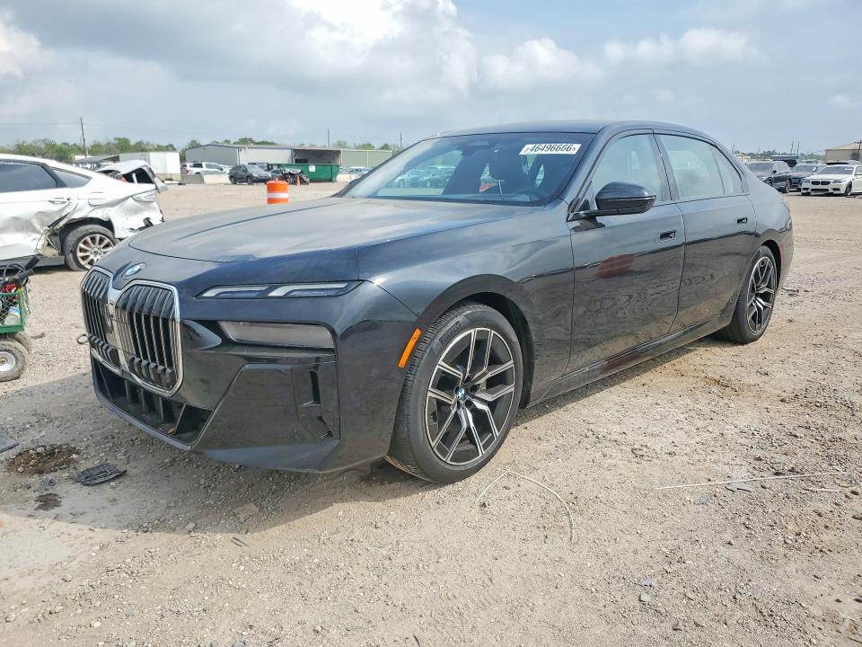 2023 BMW 7 series VIN WBA23EH00PCM21708 COPART salvage auction — Water/Flood, TX - SALVAGE TITLE-FLOOD DAMAGE, sold $36,500 on 2026-05-07 (photo 1)