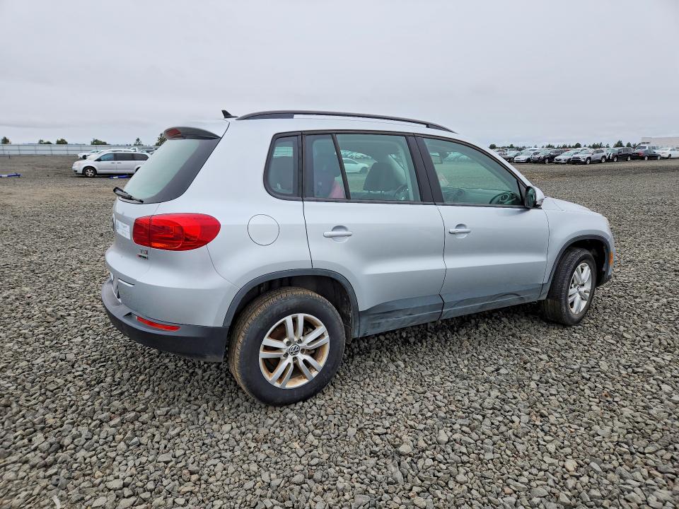 2017 Volkswagen Tiguan VIN WVGBV7AX5HK017287 COPART salvage auction — FRONT END, Va - Certificate Of Title, sold $1,800 on 2026-07-29 (photo 3)