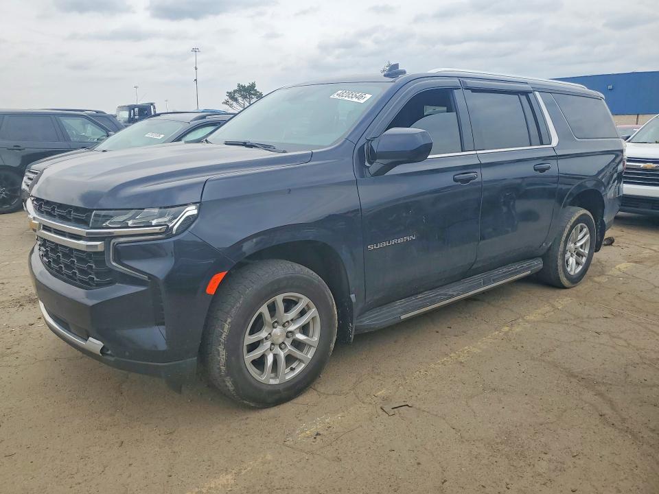 2021 Chevrolet Suburban VIN 1GNSKBKD7MR310153 COPART salvage auction — WATER/FLOOD, MI - SCRAP CERT OF TITLE-FLOOD VEH, sold $9,600 on 2026-07-28 (photo 1)