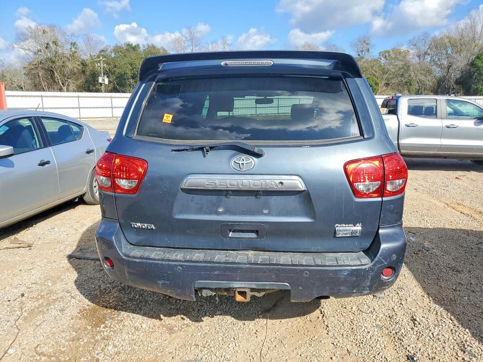 2008 Toyota Sequoia VIN 5TDZY68A48S004528 COPART salvage auction — MINOR DENT/SCRATCHES, Al - Certificate Of Title (P), sold $2,750 on 2026-07-07 (photo 6)