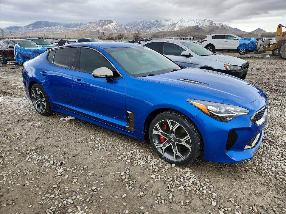 2019 Kia Stinger VIN KNAE35LC6K6045490 COPART salvage auction — SIDE, Wy - Cert Of Title-Salvage, sold $175 on 2026-07-02 (photo 4)
