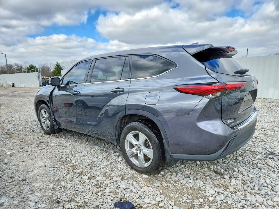 2020 Toyota Highlander VIN 5TDCZRBH4LS013233 COPART salvage auction — FRONT END, In - Certificate Of Title, sold $9,500 on 2026-07-09 (photo 2)