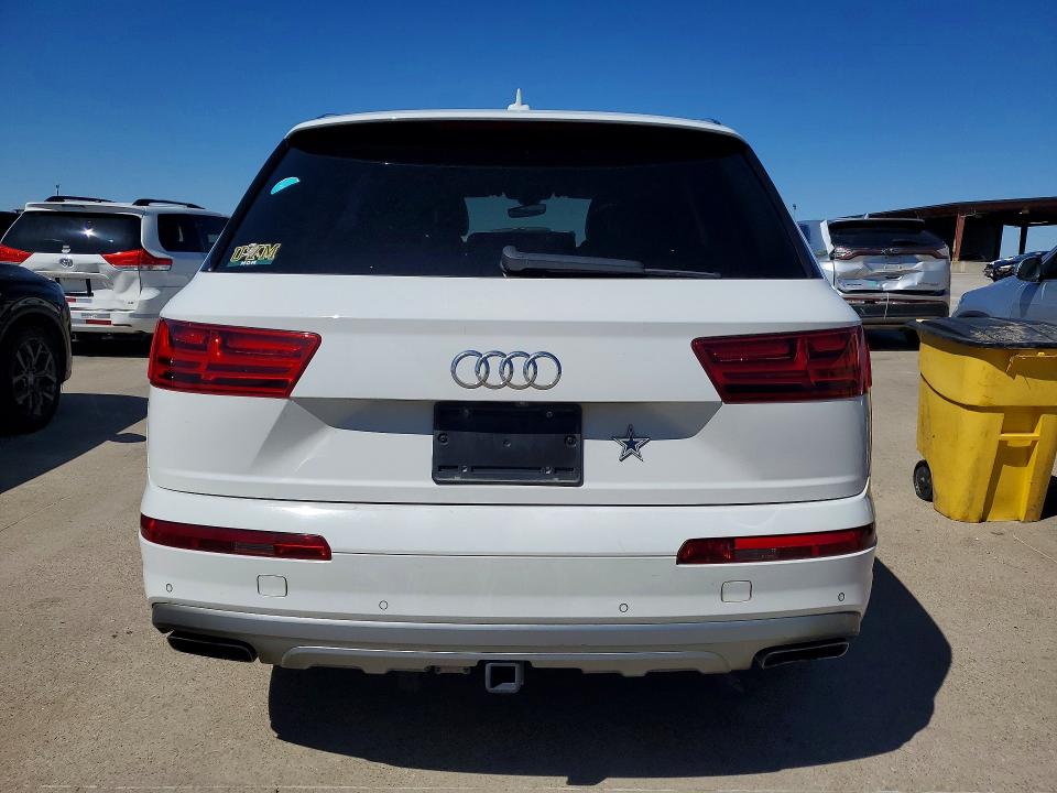2018 Audi Q7 VIN WA1LHAF75JD002749 COPART salvage auction — FRONT END, Tx - Certificate Of Title, sold $5,100 on 2026-07-06 (photo 6)
