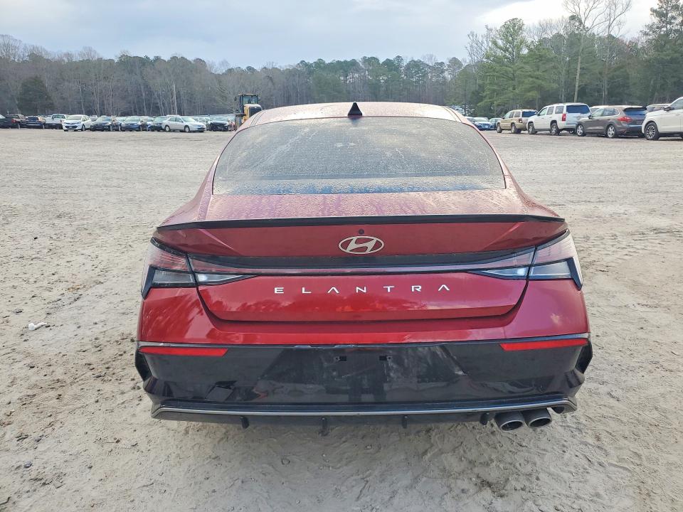 2025 Hyundai Elantra VIN KMHLR4DF7SU015451 COPART salvage auction — FRONT END, NC - SALVAGE CERTIFICATE OF TITLE, sold $2,700 on 2026-07-10 (photo 6)
