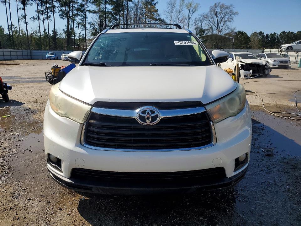2015 Toyota Highlander VIN 5TDKKRFH9FS088136 COPART salvage auction — REAR END, Ms - Cert Of Title-Salvaged, sold $7,400 on 2026-07-27 (photo 5)