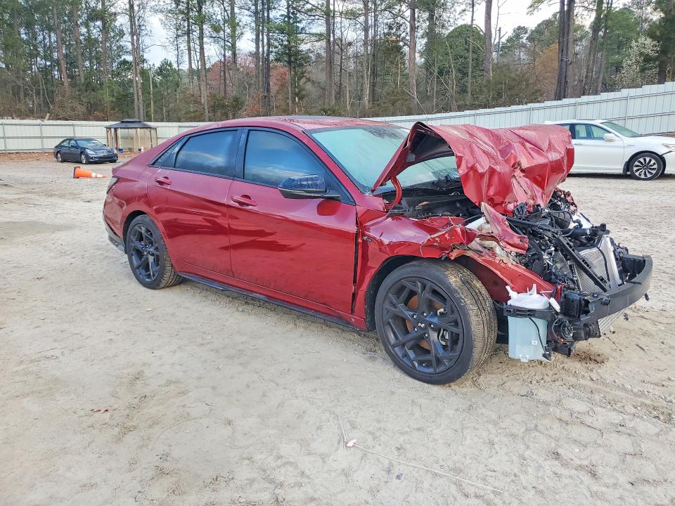 2025 Hyundai Elantra VIN KMHLR4DF7SU015451 COPART salvage auction — FRONT END, NC - SALVAGE CERTIFICATE OF TITLE, sold $2,700 on 2026-07-10 (photo 4)