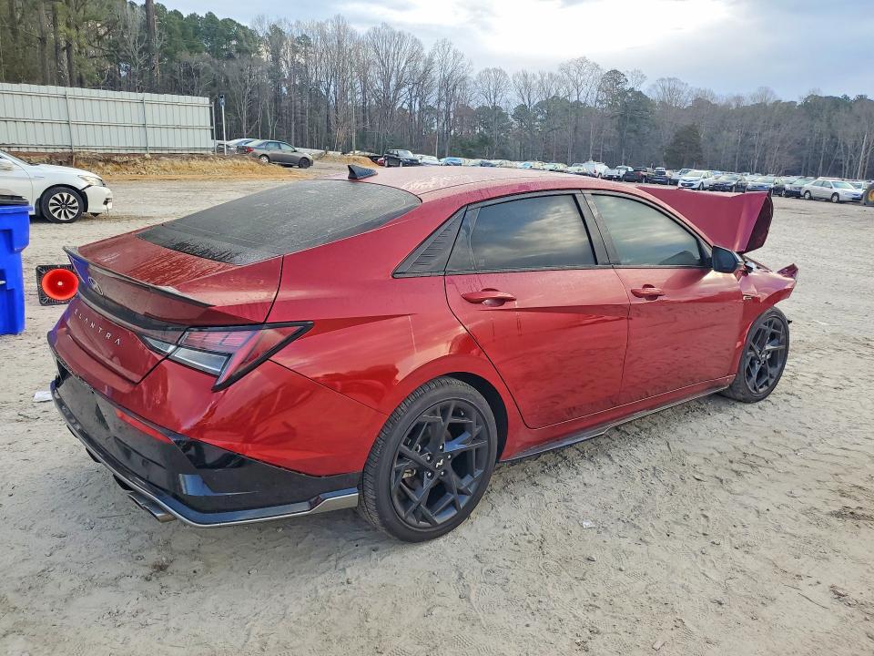 2025 Hyundai Elantra VIN KMHLR4DF7SU015451 COPART salvage auction — FRONT END, NC - SALVAGE CERTIFICATE OF TITLE, sold $2,700 on 2026-07-10 (photo 3)