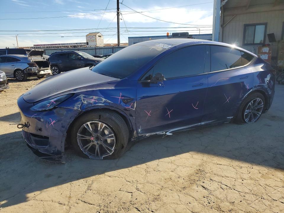2024 Tesla Model y VIN 7SAYGDED7RF120574 COPART salvage auction — FRONT END, Ca - Salvage Certificate, sold $12,700 on 2026-07-20 (photo 1)