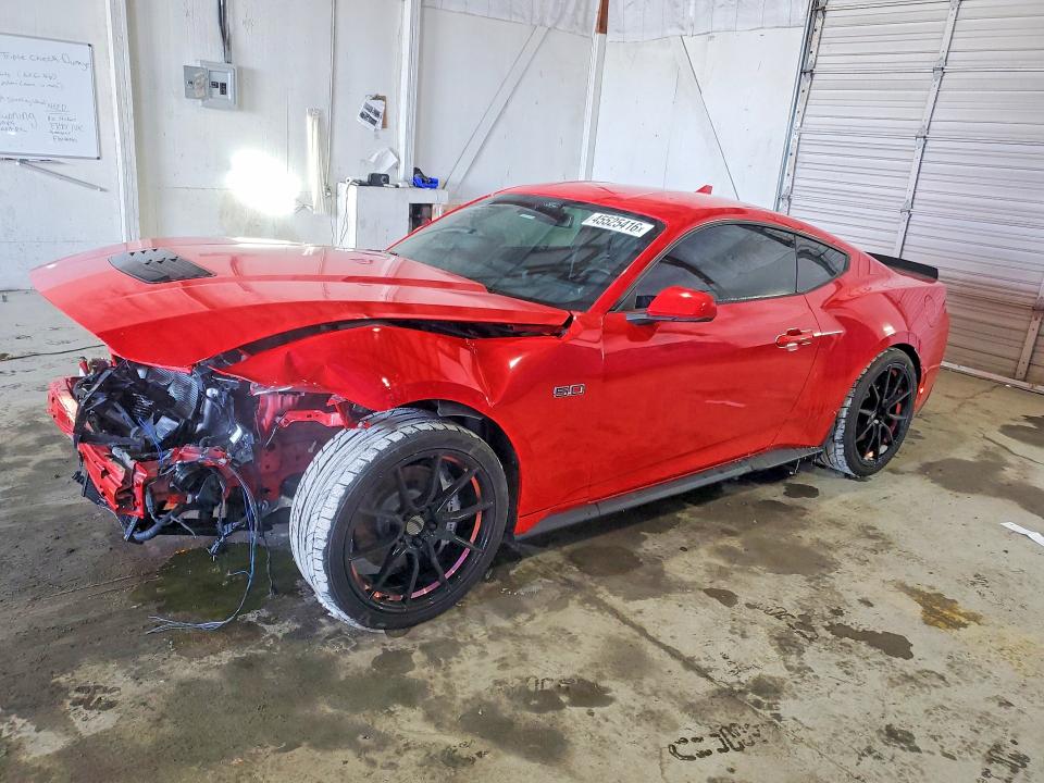 2024 Ford Mustang VIN 1FA6P8CF2R5428355 COPART salvage auction — Front End, KY - CERT OF TITLE-SALVAGE, sold $17,500 on 2026-05-07 (photo 1)