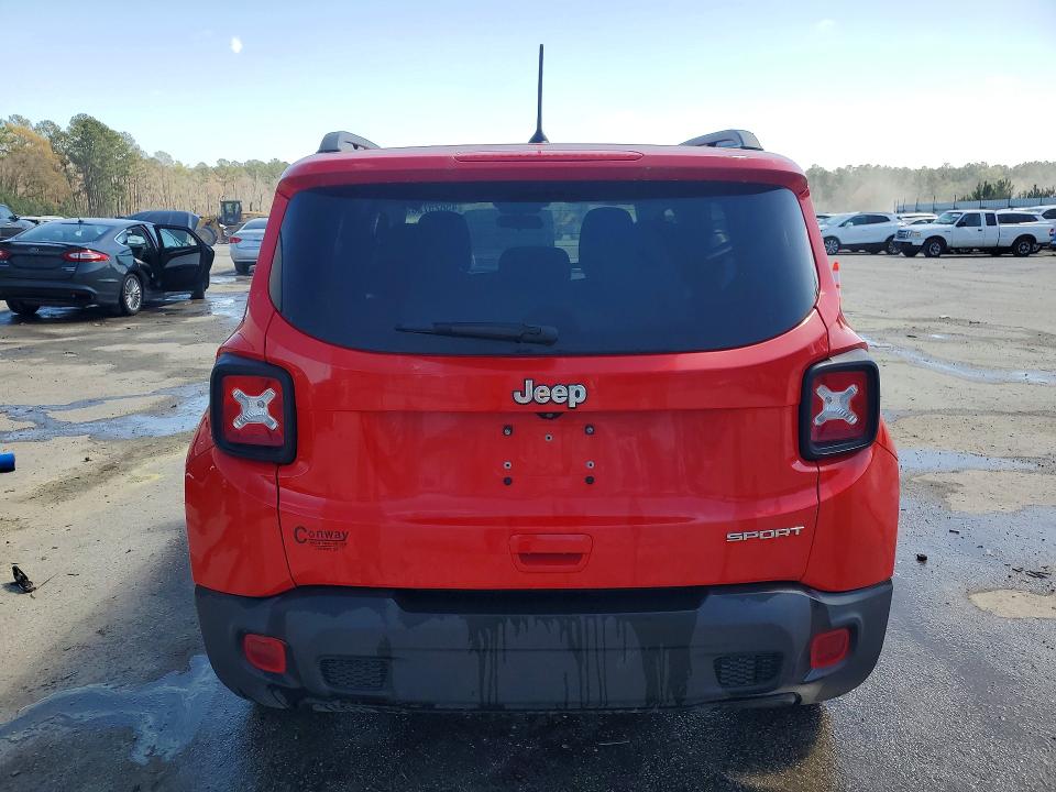 2019 Jeep Renegade VIN ZACNJAAB4KPK13925 COPART salvage auction — FRONT END, Sc - Cert Of Title-Salvage, sold $2,000 on 2026-07-06 (photo 6)