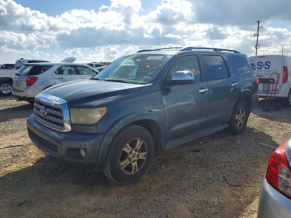 2008 Toyota Sequoia VIN 5TDZY68A48S004528 COPART salvage auction — MINOR DENT/SCRATCHES, Al - Certificate Of Title (P), sold $2,750 on 2026-07-07 (photo 1)