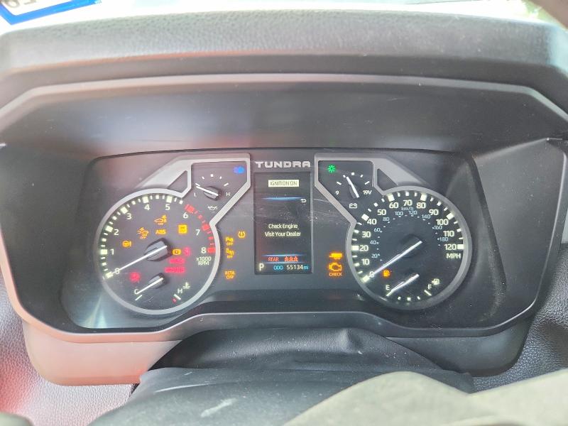 2024 Toyota Tundra VIN 5TFLA5DA9RX177953 COPART salvage auction — FRONT END, TX - SALVAGE VEHICLE TITLE, sold $16,000 on 2026-07-31 (photo 9)