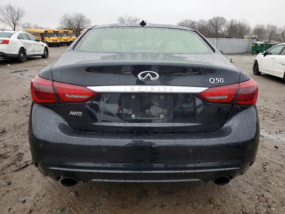 2020 Infiniti Q50 VIN JN1EV7AR3LM250488 COPART salvage auction — MECHANICAL, Md - Certificate Of Title, sold $6,100 on 2026-07-30 (photo 6)