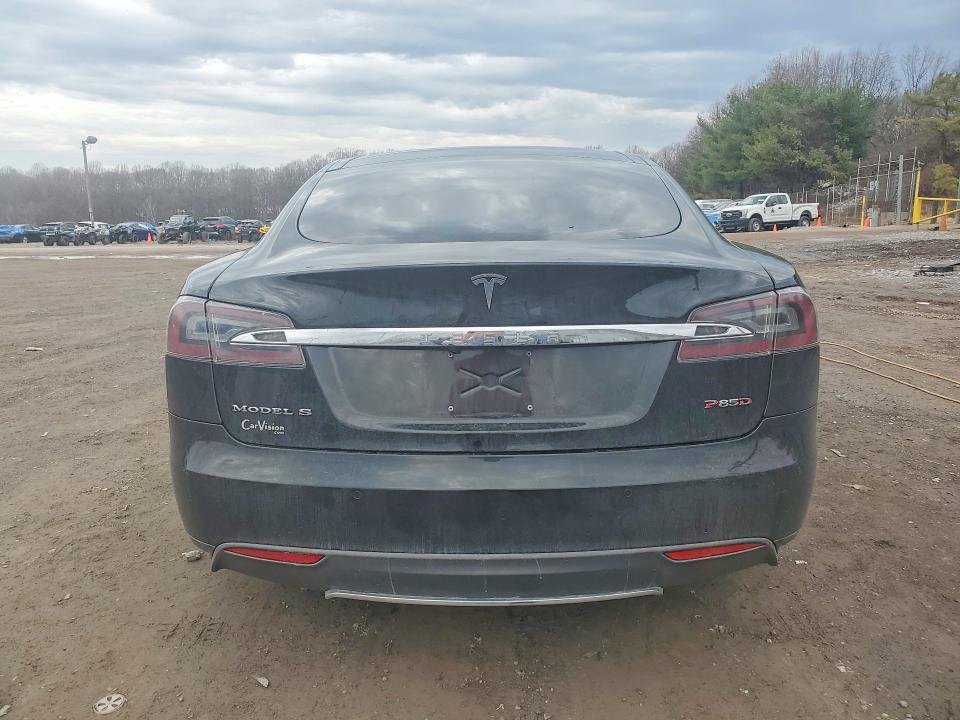 2015 Tesla Model s VIN 5YJSA1E43FF118352 COPART salvage auction — FRONT END, Pa - Certificate Of Salvage, sold $3,450 on 2026-07-09 (photo 6)