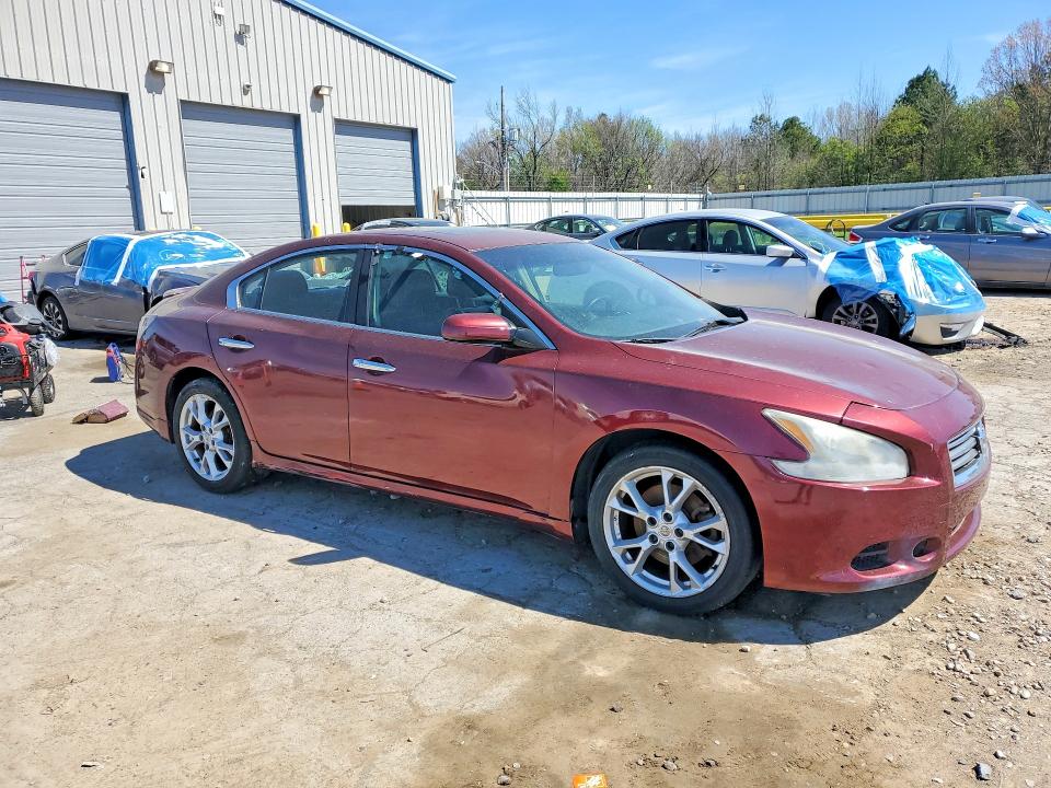 2012 Niss Maxima VIN 1N4AA5AP2CC814847 COPART salvage auction — REAR END, Tn - Salvage Certificate, sold $35 on 2026-07-07 (photo 4)