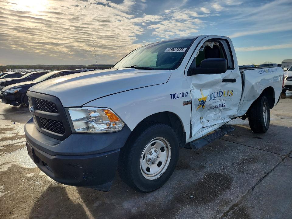 2019 Ram 1500 VIN 3C6JR6AT6KG719152 COPART salvage auction — SIDE, Tx - Certificate Of Title, sold $3,550 on 2026-07-02 (photo 1)