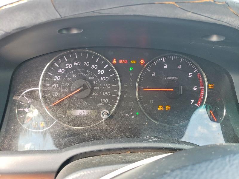 2004 Lexus Gx VIN JTJBT20X440052355 COPART salvage auction — WATER/FLOOD, Nv - Certificate Of Title, sold $9,400 on 2026-07-02 (photo 9)