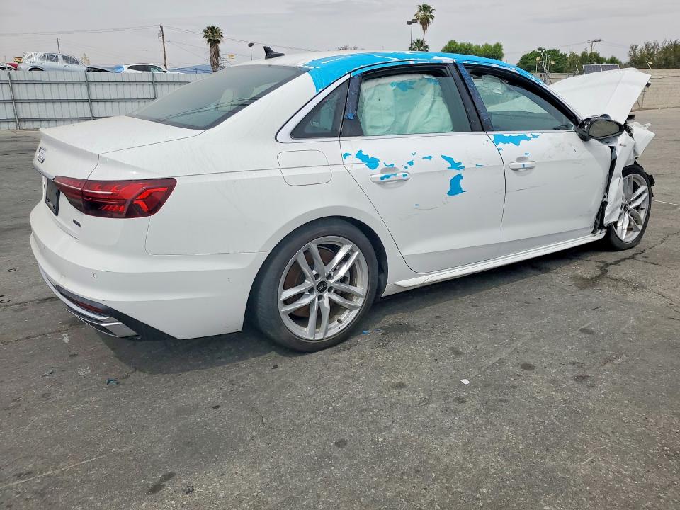 2024 Audi A4 VIN WAUEAAF42RN006754 COPART salvage auction — FRONT END, Tn - Non-Repairable Certificate, sold $3,750 on 2026-07-29 (photo 3)