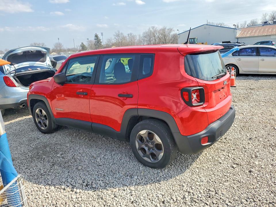 2015 Jeep Renegade VIN ZACCJAAHXFPC08233 COPART salvage auction — MECHANICAL, Oh - Certificate Of Title, sold $1,400 on 2026-07-07 (photo 2)