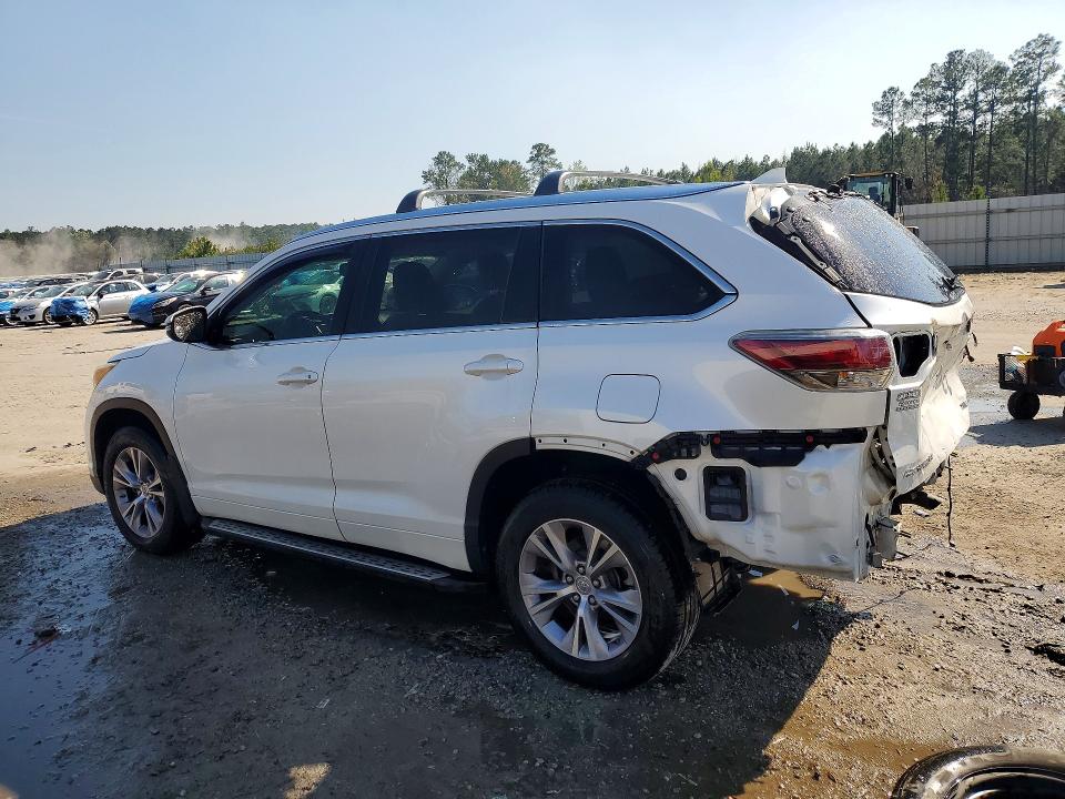2015 Toyota Highlander VIN 5TDKKRFH9FS088136 COPART salvage auction — REAR END, Ms - Cert Of Title-Salvaged, sold $7,400 on 2026-07-27 (photo 2)