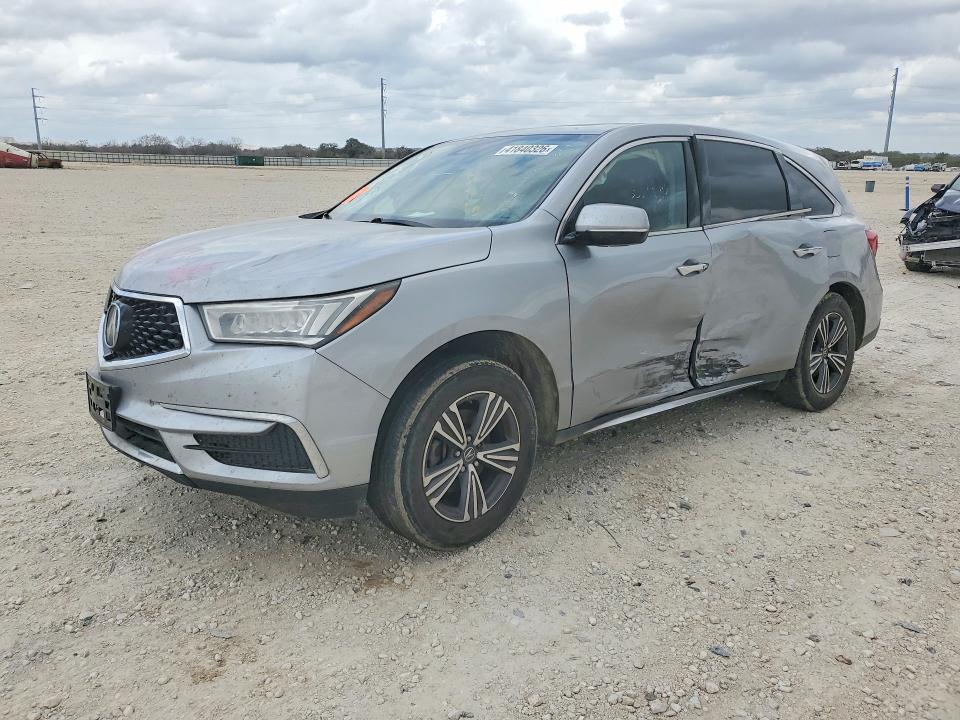 2018 Acura Mdx VIN 5J8YD3H33JL007646 COPART salvage auction — SIDE, Tx - Certificate Of Title, sold $3,800 on 2026-07-09 (photo 1)
