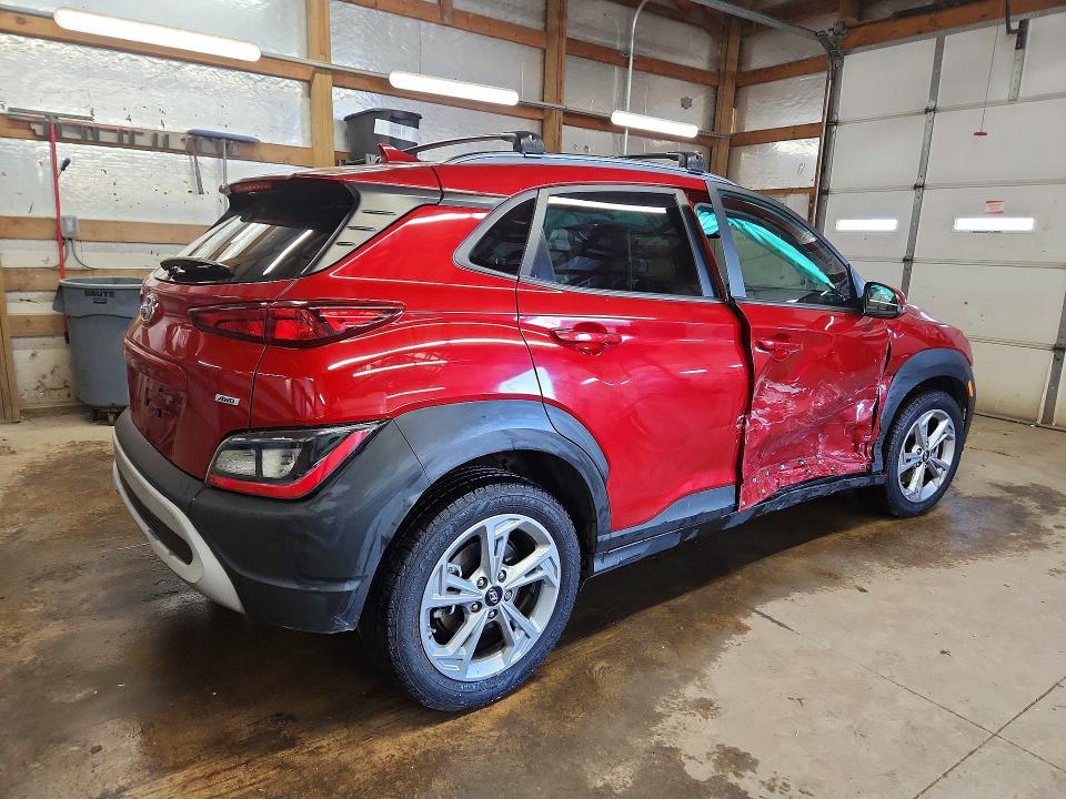 2022 Hyundai Kona VIN KM8K3CAB7NU857560 COPART salvage auction — SIDE, IL - SALVAGE CERTIFICATE, sold $5,200 on 2026-07-06 (photo 3)