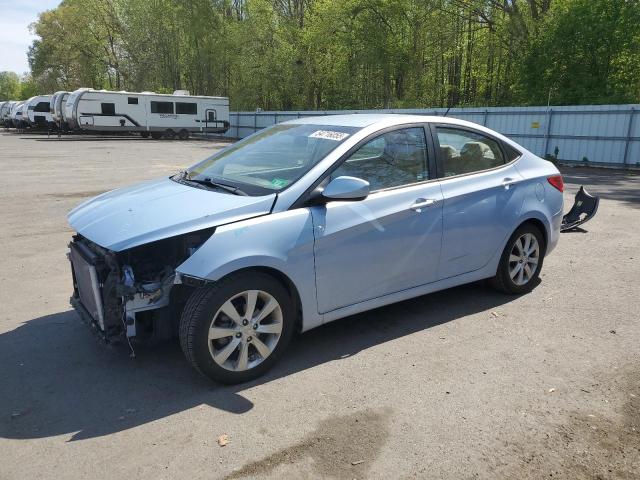 2014 Hyundai Accent VIN KMHCU4AE3EU699770 COPART salvage auction — FRONT END, Nj - Cert Of Title-Salvage, sold $175 on 2026-07-21 (photo 1)