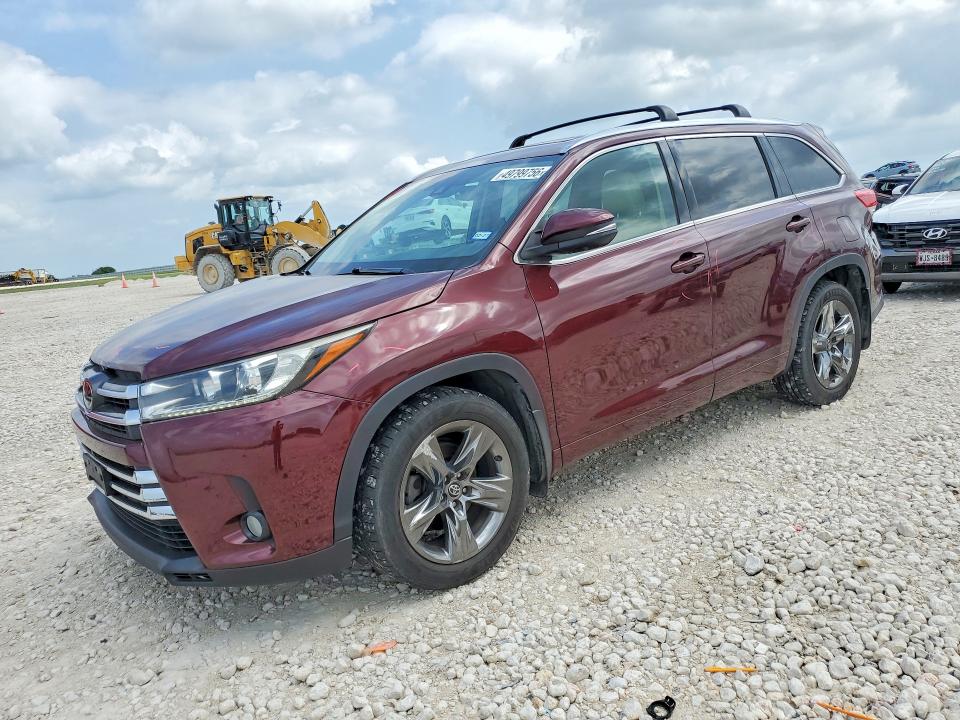 2017 Toyota Highlander VIN 5TDDZRFH6HS435932 COPART salvage auction — SIDE, TX - SALVAGE VEHICLE TITLE, sold $4,050 on 2026-07-30 (photo 1)